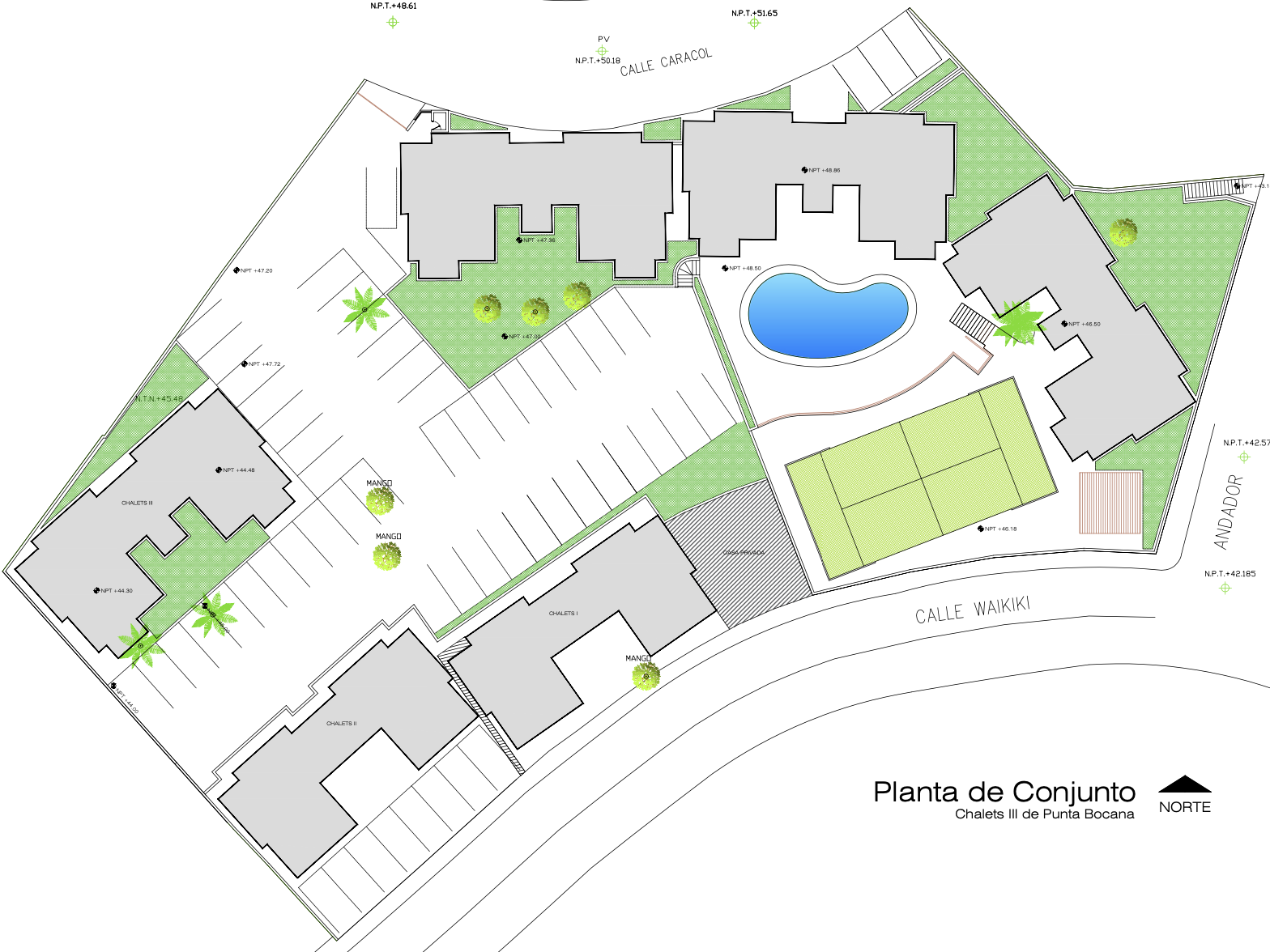 Plano general del desarrollo Punta Bocana